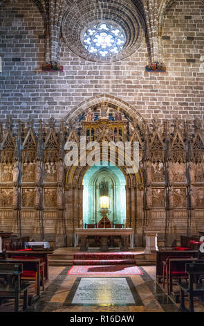 Valencia, Spanien - octuber 14, 2016: Die Kapelle der Heilige Gral in der Kathedrale Stockfoto