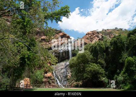 Johannesburg, Südafrika, 9. November 2018. Die Crocodile River fließt in die Walter Sisulu Botanischer Garten, am späten Morgen Freitag. Credit: Eva-Lotta Jansson/Alamy leben Nachrichten Stockfoto