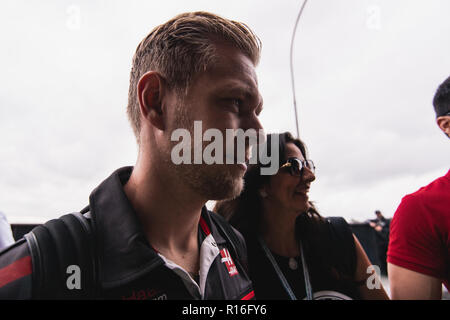 SÃO PAULO, SP - 09.11.2018: GRANDE PRÊMIO DO BRASIL DE F'RMULA 1 2018 - Kevin Magnussen, Hobbyraum, Haas F1 Team, während des Grand Prix von Brasilien in der Formel 1 2018 auf dem Autodromo de Interlagos in São Paulo, SP statt. (Foto: Victor Eleutério/Fotoarena) Stockfoto