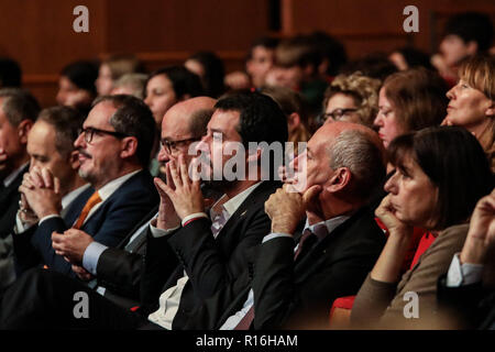 Roma, Rpma, Italien. 20. Jan 2016. Minister des Innern und italienischen stellvertretenden Ministerpräsidenten Matteo Salvini gesehen, bei der Präsentation der Aufklärungskampagne gegen die von der Polizei organisiert Cyberbullying teilnehmen. Credit: Cosimo Martemucci/SOPA Images/ZUMA Draht/Alamy leben Nachrichten Stockfoto