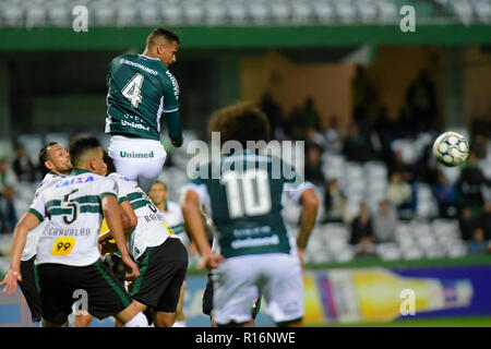 Curitiba, Brasilien. 09 Nov, 2018. David während Coritiba gegen Goiás, ein Gleiches gilt für die 36. Runde der brasilianischen Meisterschaft 2018 Série B. Major Antonio Couto Pereira Stadium. Curitiba, PR. Credit: Reinaldo Reginato/FotoArena/Alamy leben Nachrichten Stockfoto