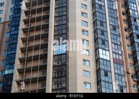 Modernes Apartment Gebäude in St. Petersburg, Russland. Stockfoto