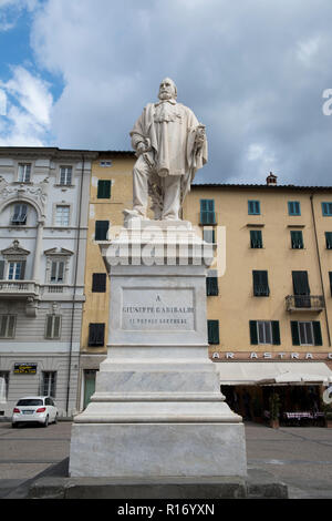 Piazza Garibaldi in Lucca, Toskana Italien Stockfoto