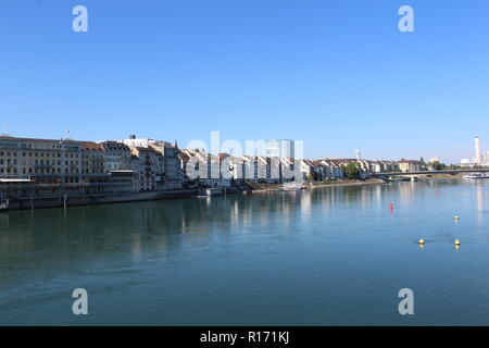 Rio RIN Basel Suiza Stockfoto