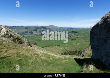 Blick vom Te Mata Peak, Neuseeland Stockfoto