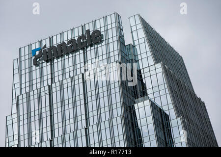 Ein logo Zeichen außerhalb des Hauptsitzes der Pinnacle Financial Partners in Nashville, Tennessee, am 9. Oktober 2018. Stockfoto