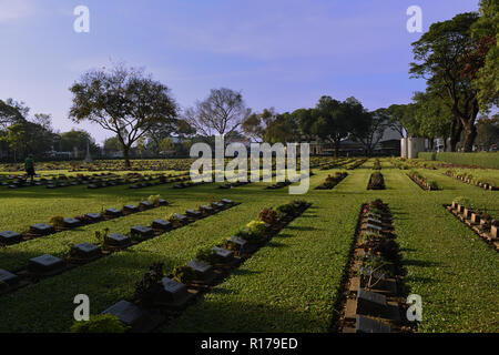 Kanchanaburi War Cemetery, Kanchanaburi, Thailand Stockfoto