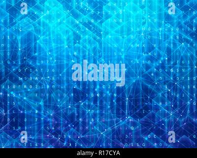 Abstrakte Digitale raum Hintergrund. Stockfoto