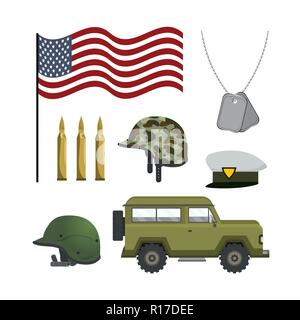 Nationale Armee patriotischen Kräfte eingestellt Stock Vektor