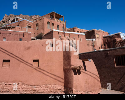 Gebäude im Dorf Abyaneh in Natanz, Iran Stockfoto