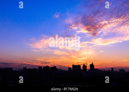 Die Stadt von sunrise Stockfoto