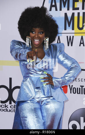 Der Amerika Music Awards 2018 Anreise mit: Amara La Negra Wo: Los Angeles, Kalifornien, Vereinigte Staaten, wenn: 09 Okt 2018 Credit: Apega/WENN.com Stockfoto