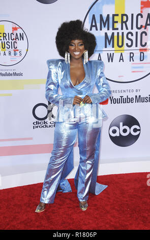 Der Amerika Music Awards 2018 Anreise mit: Amara La Negra Wo: Los Angeles, Kalifornien, Vereinigte Staaten, wenn: 09 Okt 2018 Credit: Apega/WENN.com Stockfoto