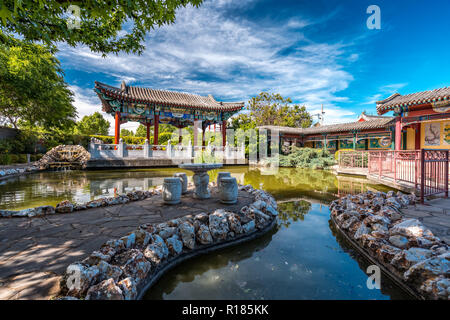 Bendigo, Victoria, Australien - Bendigo chinesischen Gärten finden Stockfoto