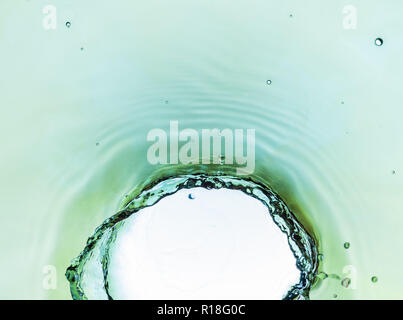 Farbiges Wasser Splash Ansicht Zusammenfassung Hintergrund Stockfoto