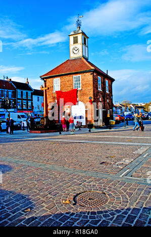 Tag der Erinnerung und Mohn, Yarm on Tees, England Stockfoto