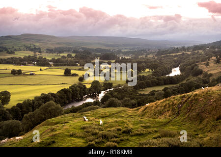 Blick auf Middleton in Teesdale Stockfoto