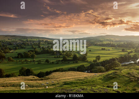 Blick auf Middleton in Teesdale Stockfoto