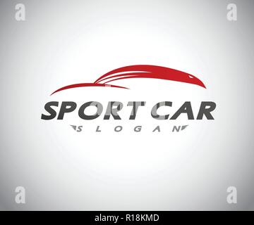 Abstrakte Auto Sport design concept automotive Themen Vektor logo Vorlage. Vector Illustration Stock Vektor