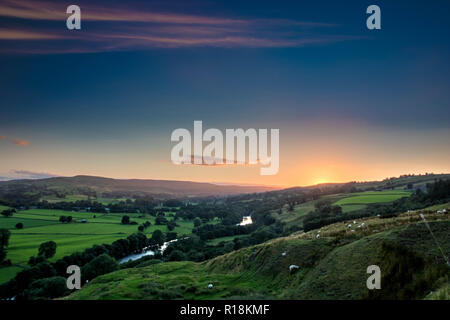 Blick auf Middleton in Teesdale Stockfoto