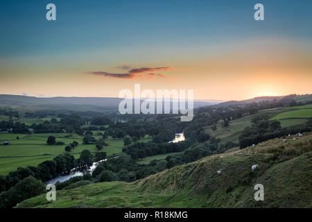 Blick auf Middleton in Teesdale Stockfoto