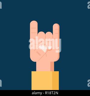 Rock, Heavy Metal icon. Isolierte Vektor Symbol Stock Vektor