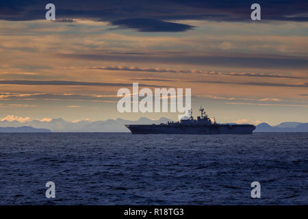 Die USS Iwo Jima assault Carrier der US Navy Stockfoto