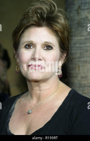 Carrie Fisher 23.08.05 "unentdeckten" Premiere @ Egyptian Theater, Hollywood Foto von Ima Kuroda/HNW/PictureLux (23. August 2005) Stockfoto