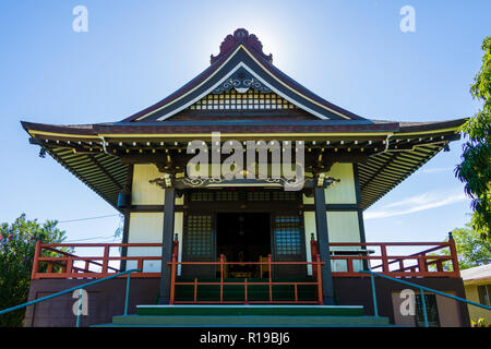 Shu Jodo Mission Tempel, Lahaina, Maui, Hawaii Stockfoto