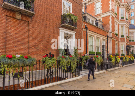 Eine typische Ansicht in Mayfair Stockfoto