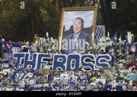 März für Leiceter Knun Vichai Srivaddhanaprabha 10. November 2018 Stockfoto