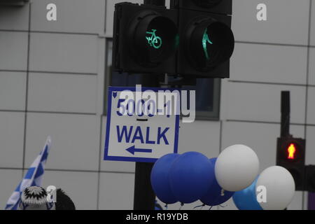 Leicester, Großbritannien. 10 Nov, 2018. Leicester, Stadt, Fußball, Verein, März, 5000-1, Khun Vichai Srivaddhanaprabha Credit: David Moody/Alamy leben Nachrichten Stockfoto