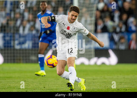 Leicester, Großbritannien. 10 Nov, 2018. Robbie Brady von Burnley während der Premier League Match zwischen Leicester City und Burnley für die King Power Stadion, Leicester, England am 10. November 2018. Foto von Matthew Buchan. Nur die redaktionelle Nutzung, eine Lizenz für die gewerbliche Nutzung erforderlich. Keine Verwendung in Wetten, Spiele oder einer einzelnen Verein/Liga/player Publikationen. Credit: UK Sport Pics Ltd/Alamy leben Nachrichten Stockfoto