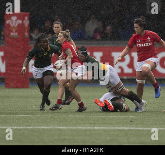 Cardiff, Wales, UK. 10 Nov, 2018. Wales Kiera Bevan in Wales Frauen v Südafrika Frauen. Herbst internationals in Cardiff Arms Park Cardiff Vereinigtes Königreich. Credit: Graham Glendinning/SOPA Images/ZUMA Draht/Alamy leben Nachrichten Stockfoto