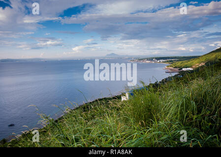 Malerische Vista mit Blick auf Batangas City, Philippinen. Stockfoto