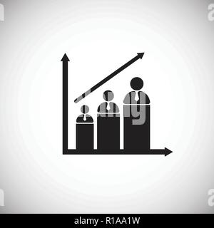 Mentoren Leistungen Grafik auf weißem Hintergrund Stock Vektor