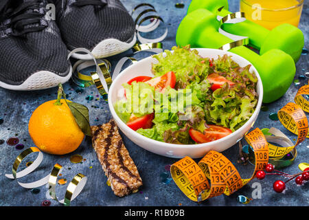 Ernährung nach den Ferien Konzept Stockfoto