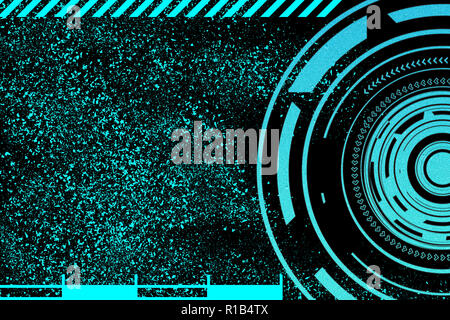 Globale Cyber Space Technology Network Security Konzept. Sicheres Internet und Computer Verbindung. Datenbank und Server. Große Datenverarbeitung Stockfoto