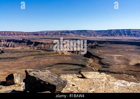 Landschaft namibia Fishriver Canyon anzeigen Stockfoto