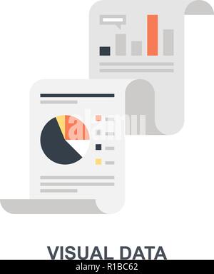 Visuelle Daten Symbol Konzept Stock Vektor