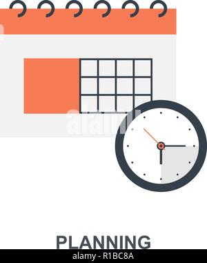 Planung Symbol Konzept Stock Vektor