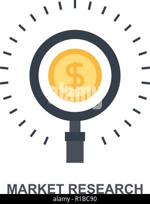 Marktforschung Symbol Konzept Stock Vektor