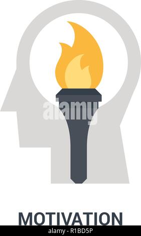 Motivation Symbol Konzept Stock Vektor