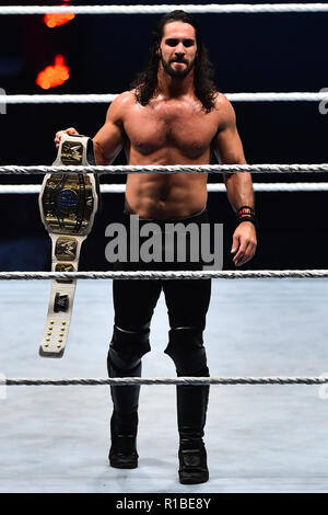 Rom, Italien. 11 Nov, 2018. Show WWE live auf der Palalottomatica-Rome 10-11-2018 Im Bild Seth Rollins Foto Fotograf01 Gutschrift: Unabhängige Fotoagentur/Alamy leben Nachrichten Stockfoto
