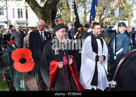 Brighton UK 11. November 2018 - alle Glaubensrichtungen vertreten waren bei der Trauerfeier am Brighton war Memorial statt. Es ist der 100. Jahrestag heute vom Ende des Ersten Weltkriegs am 11. November 1918. Foto: Simon Dack Credit: Simon Dack/Alamy leben Nachrichten Stockfoto