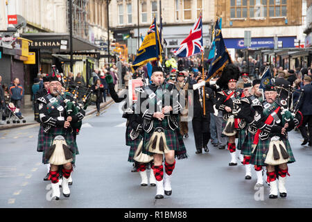 Northampton, Großbritannien. 11 Nov, 2018. Erinnerung Sonntag Parade in Northampton All Saints' Church, Northampton Credit: PATRICK ANTHONISZ/Alamy leben Nachrichten Stockfoto