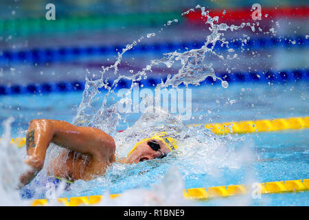 Sarah Sjostrom (SWE), 11. NOVEMBER 2018 - Schwimmen: 2018 FINA Swimming World Cup in Tokio Frauen 100 m Freistil Wärme am Tatsumi International Swimming Center in Tokio, Japan. (Foto durch Yohei Osada/LBA SPORT) Stockfoto