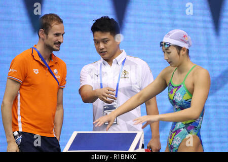 (L - R) Jiro Miki, Rikako Ikee (JPN), 9. NOVEMBER 2018 - Schwimmen: 2018 FINA Schwimmen Wm Tokio auf Tatsumi International Swimming Center in Tokio, Japan. (Foto durch Yohei Osada/LBA SPORT) Stockfoto