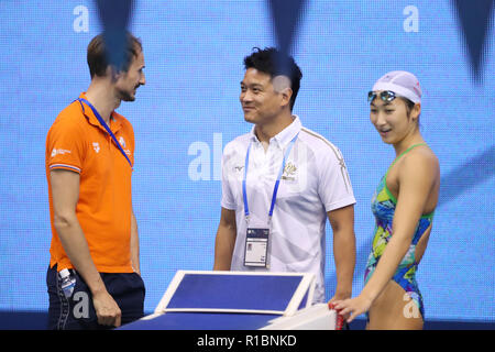 (L - R) Jiro Miki, Rikako Ikee (JPN), 9. NOVEMBER 2018 - Schwimmen: 2018 FINA Schwimmen Wm Tokio auf Tatsumi International Swimming Center in Tokio, Japan. (Foto durch Yohei Osada/LBA SPORT) Stockfoto