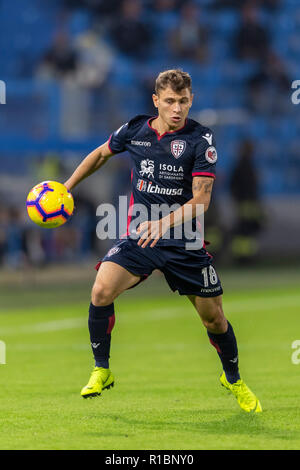 Nicolo Barella (Cagliari) während Erie der Italienischen eine "Übereinstimmung zwischen Spal 2-2 Cagliari an Paolo Mazza Stadion am 10. November 2018 in Ferrara, Italien. (Foto von Maurizio Borsari/LBA) Stockfoto